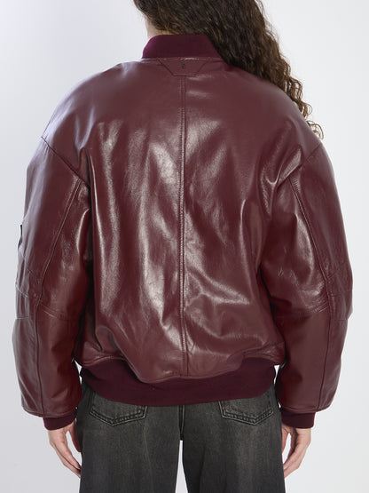 SALVATORE SANTORO 40 leather bomber jacket 