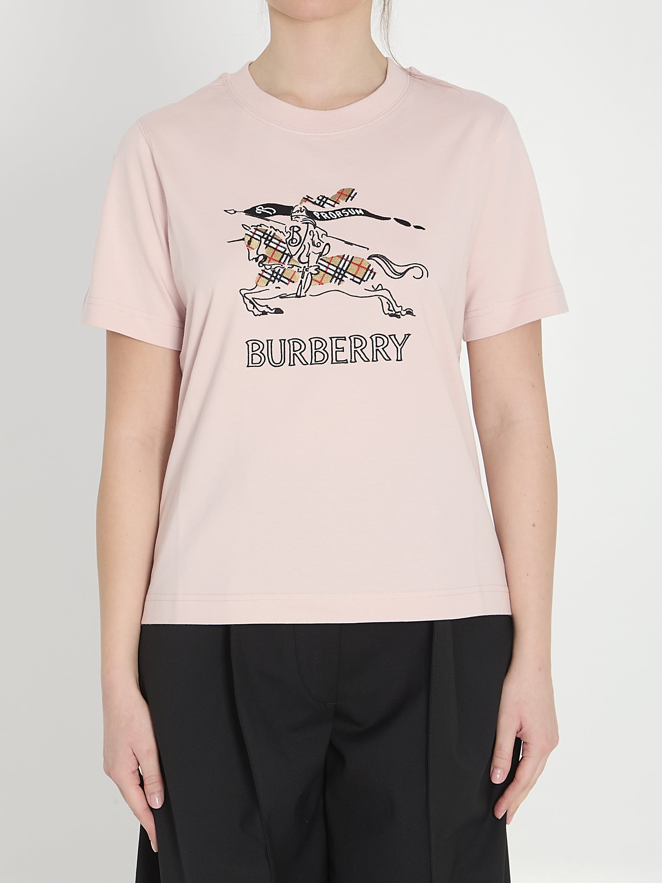 BURBERRY M check cotton t-shirt