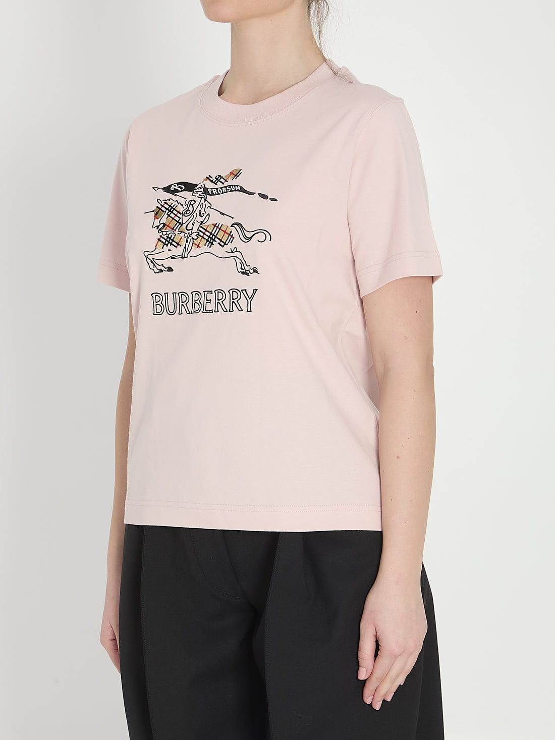BURBERRY M check cotton t-shirt