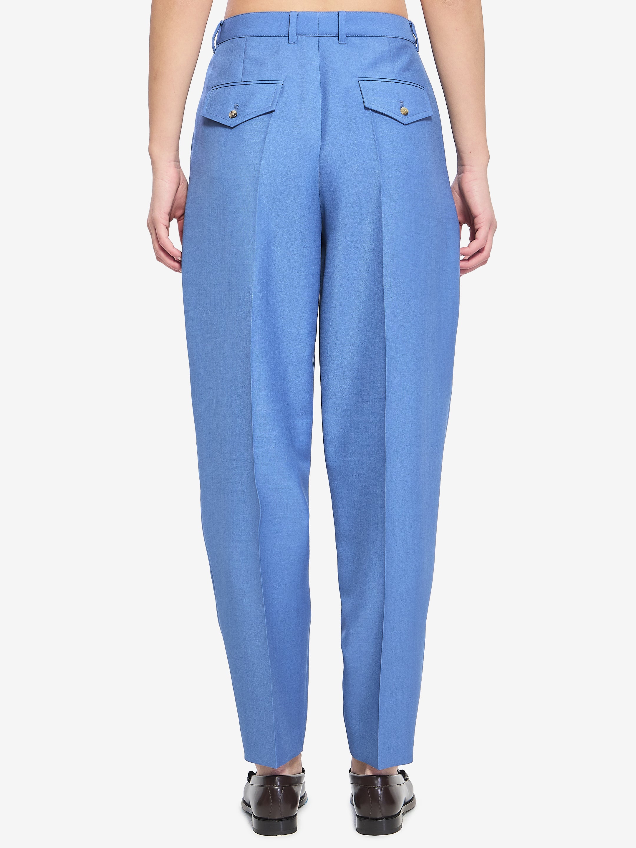 CELINE 38 montauk pants in wool and mohair