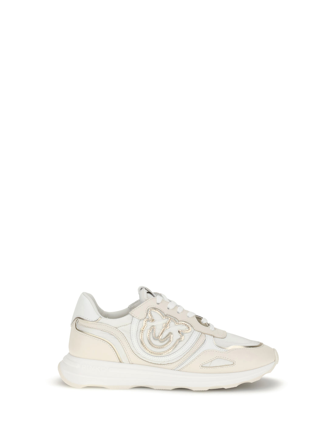 PINKO 36 suede zoe sneakers with logo 