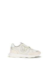 PINKO 36 suede zoe sneakers with logo 