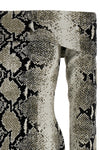 vivi snake print viscose blend top