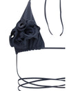 floral strappy triangle bikini top