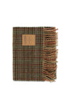 small check wool scarf