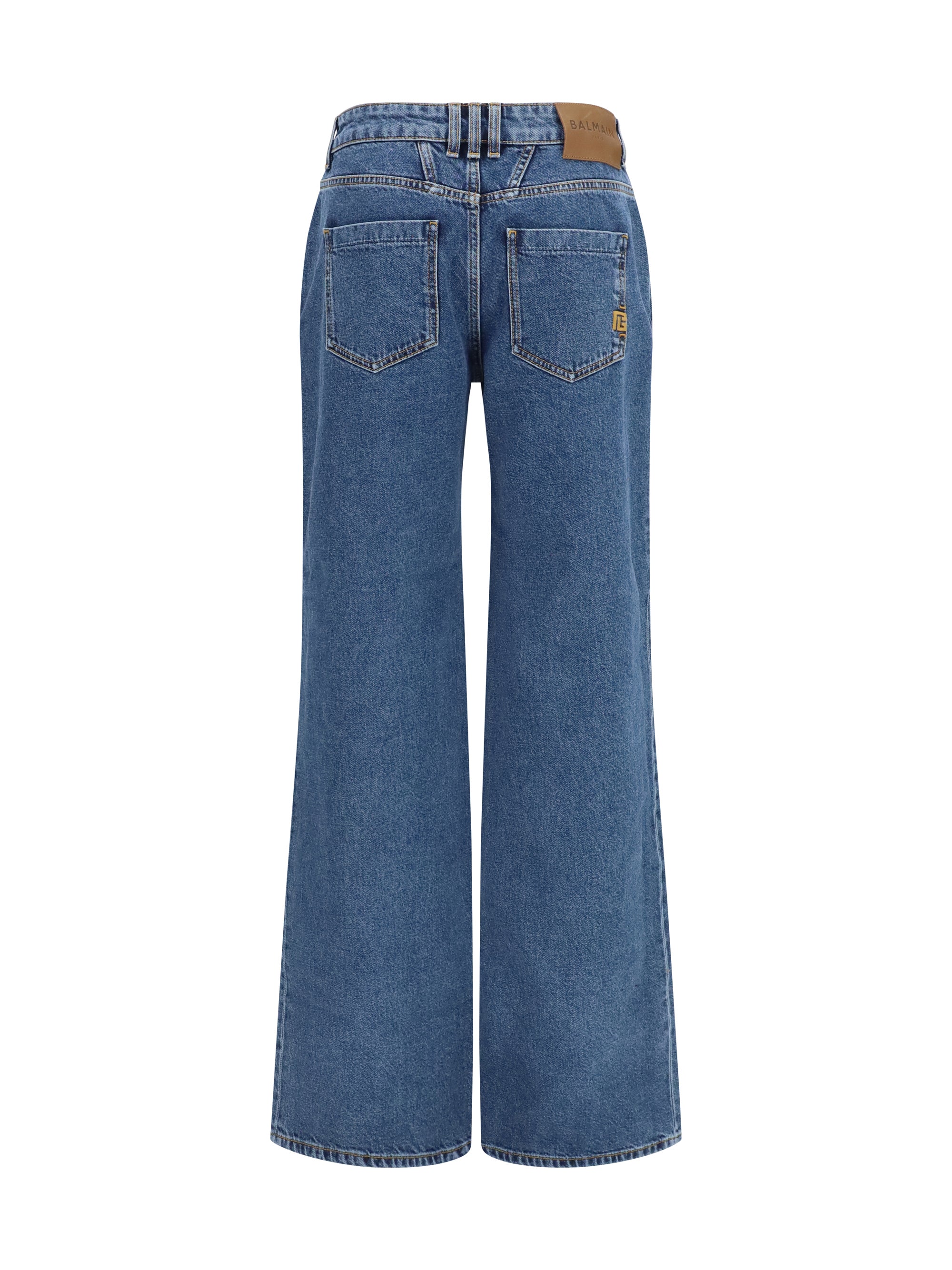 straight wide-leg jeans