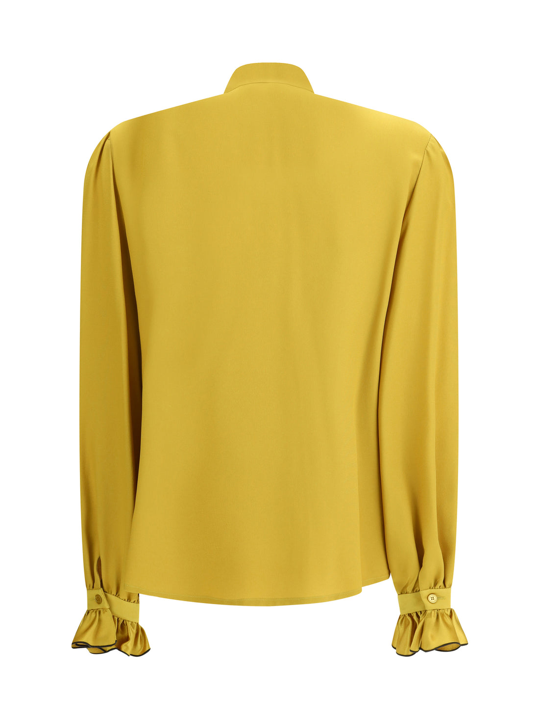 VALENTINO 42 silk ruffle pleated blouse