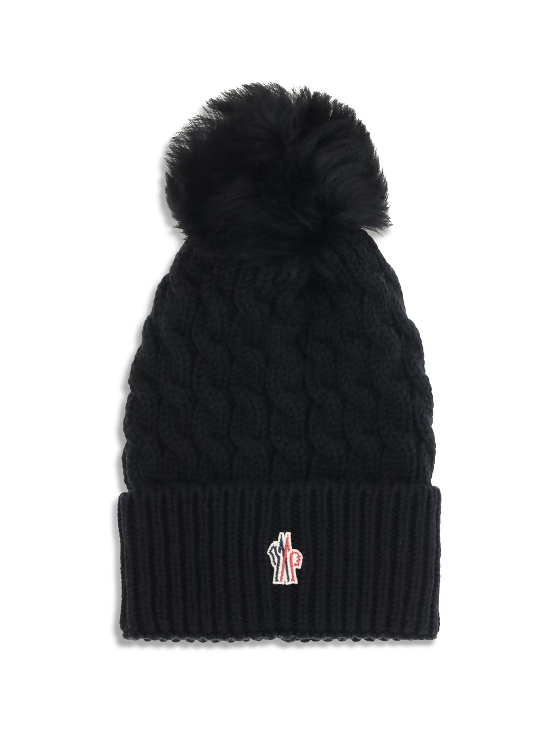 MONCLER GRENOBLE OS beanie hat with ponpon