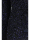 metallic-fiber viscose single-breasted blazer