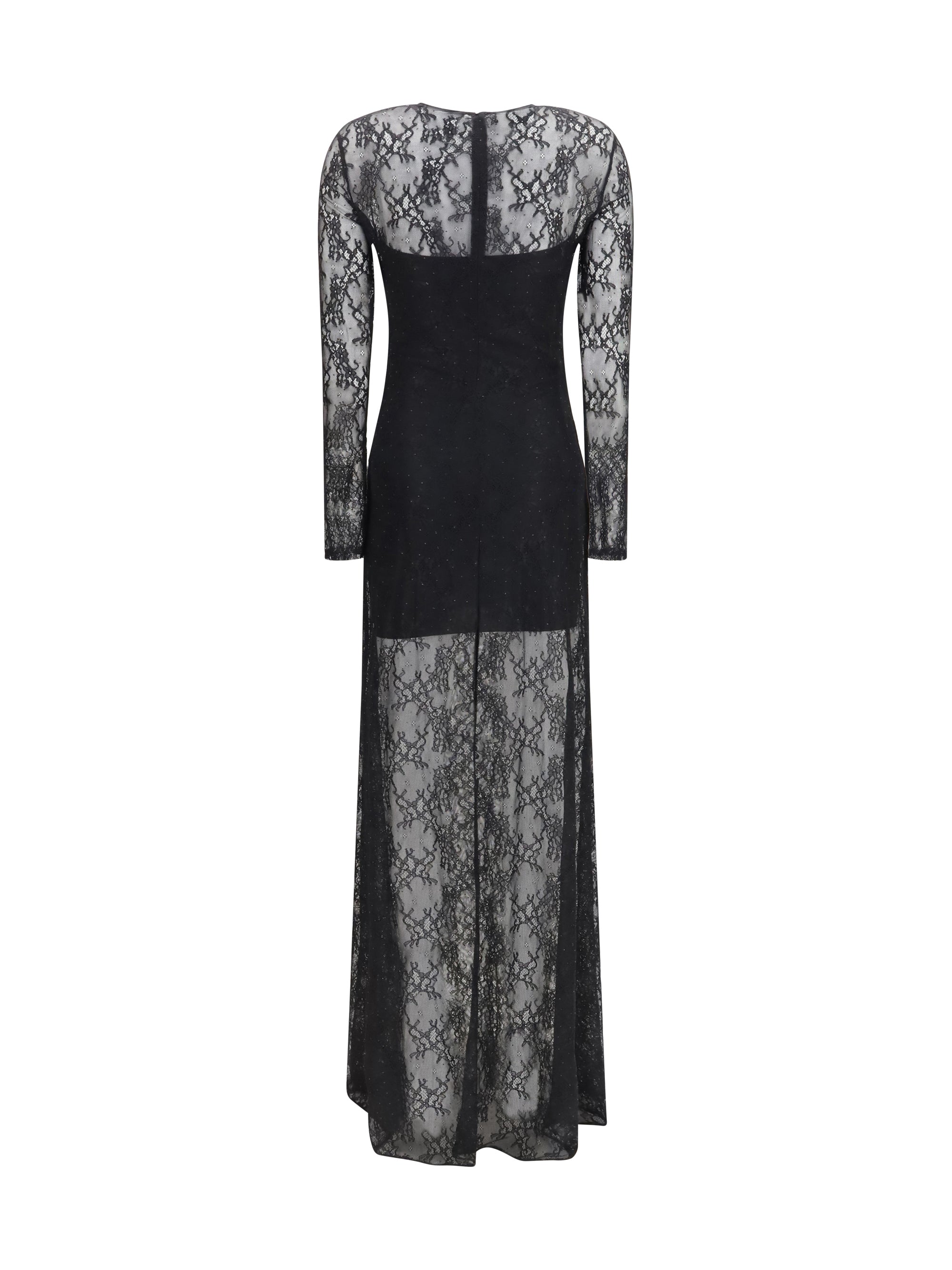 long lace dress