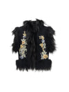 gilet panno + floral