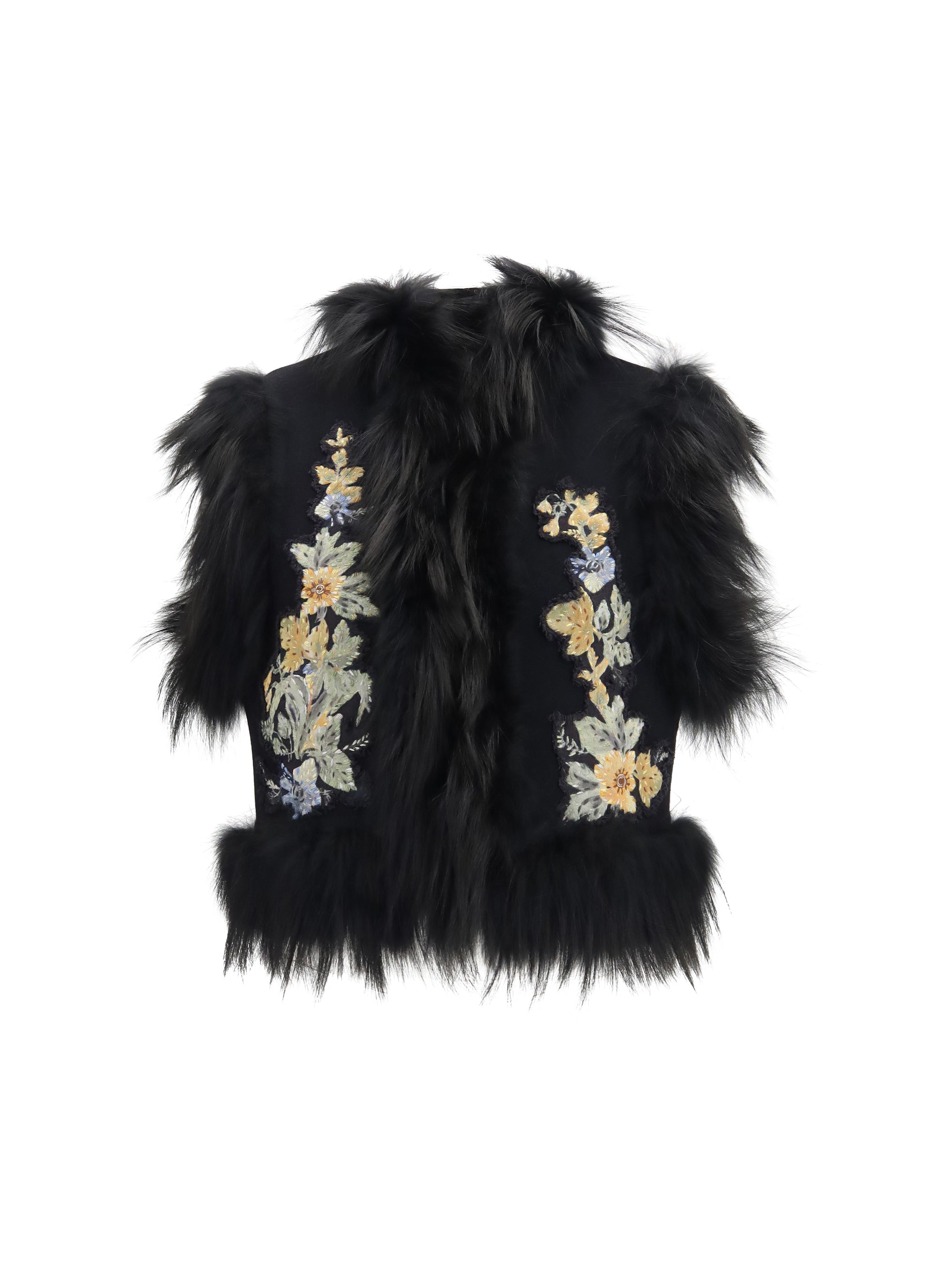 gilet panno + floral