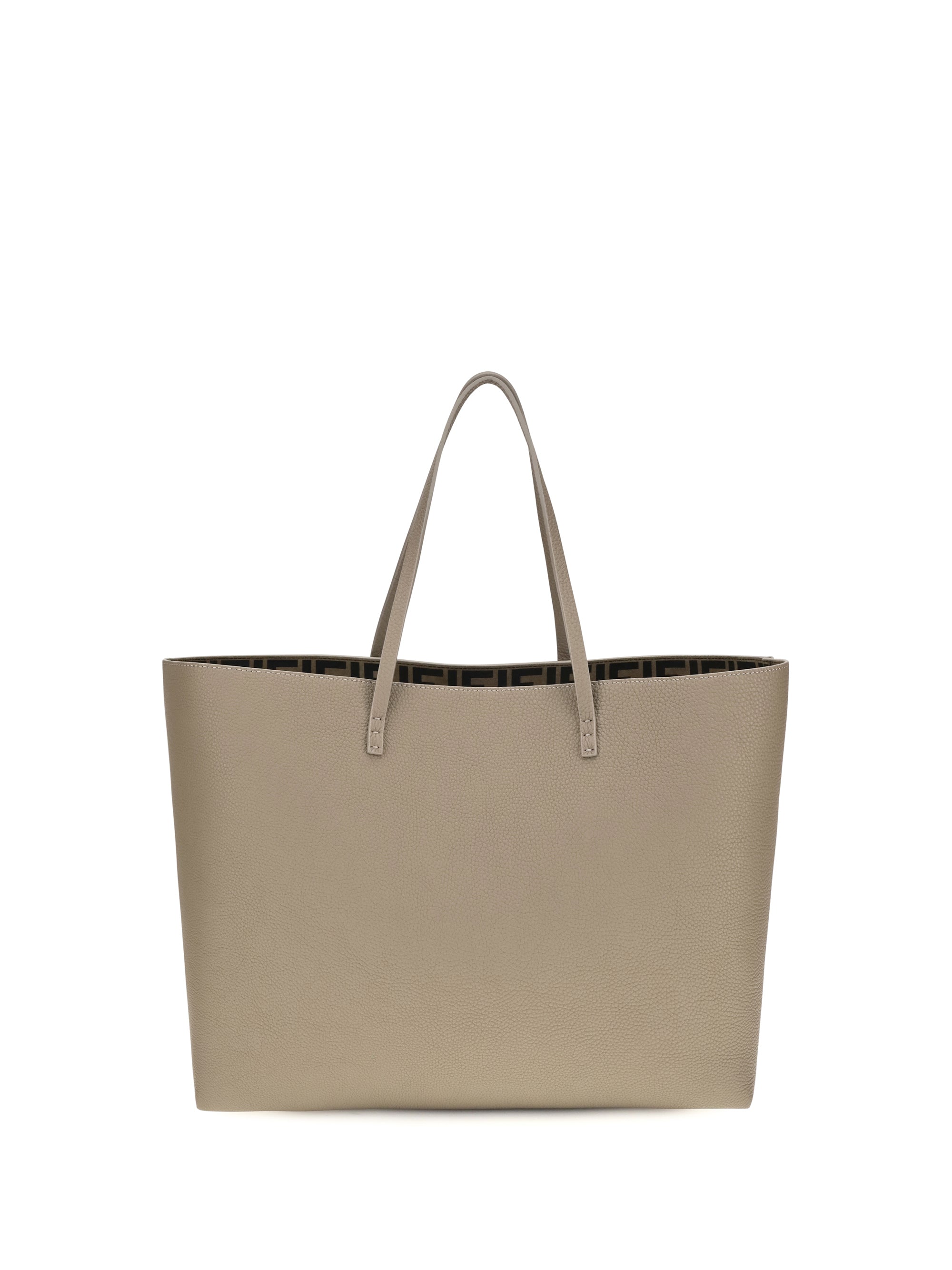 medium roll roman leather shopping bag