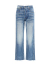 washed denim cigarette jeans