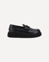 Miu Miu Leather Loafers Black