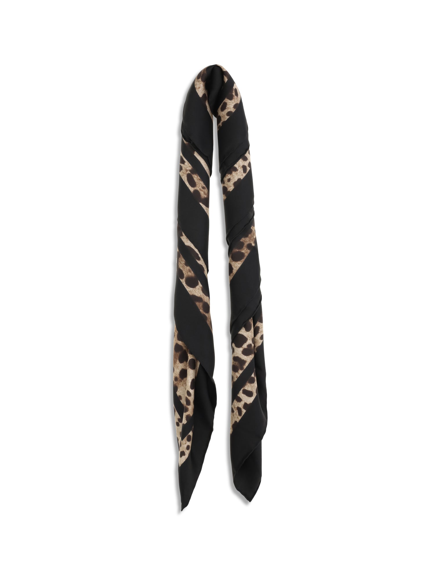 DOLCE &amp; GABBANA OS leopard print silk scarf