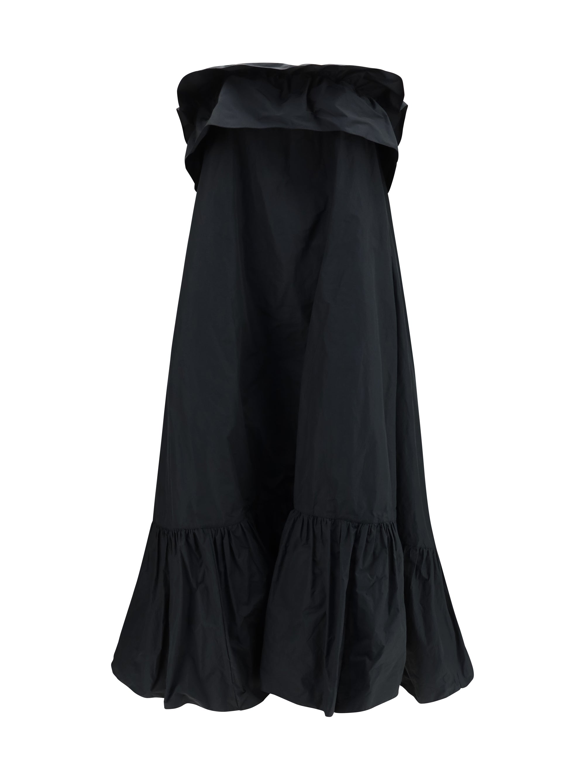 sleeveless country dress in technical canvas