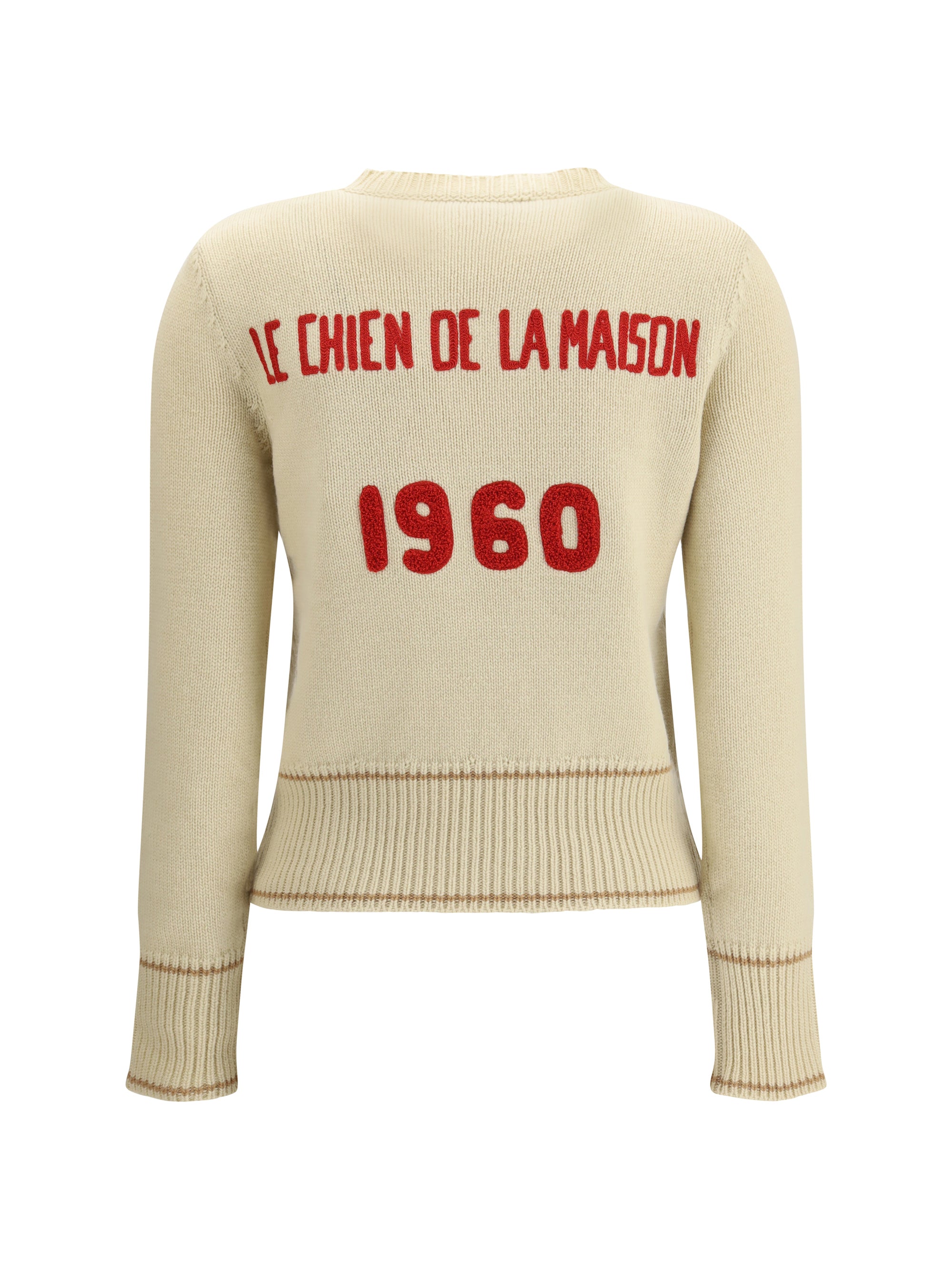 VALENTINO M le chien de la maison embroidered sweater