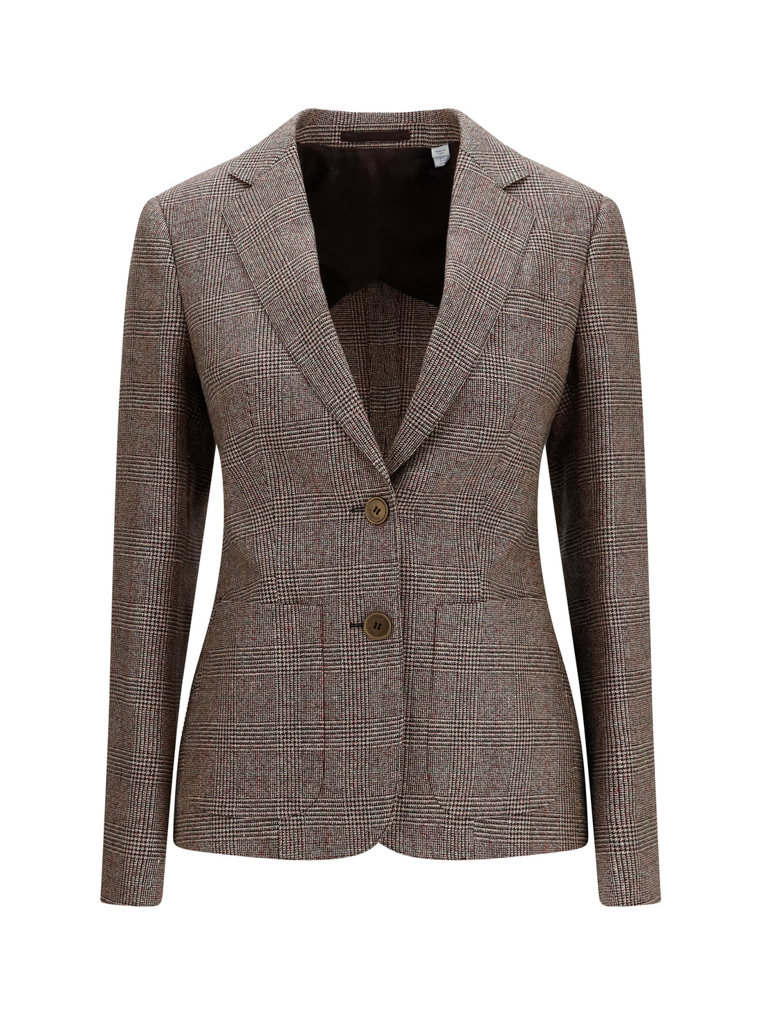 BURBERRY 8 single-breasted wool and linen blazer