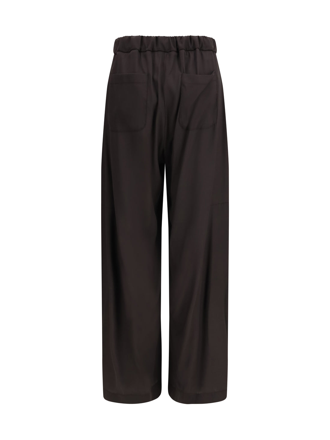 ELLA 40 barrel-leg pants with drawstring in silk
