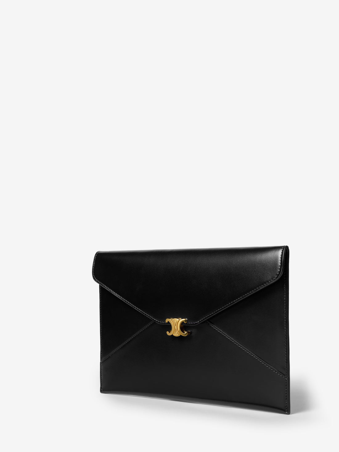 CELINE OS black envelope clutch