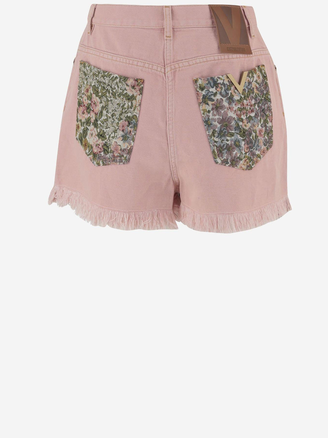 VALENTINO GARAVANI 25 pink denim shorts