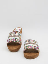 DOLCE&GABBANA 36 embroidered floral espadrilla slides