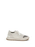 BRUNELLO CUCINELLI 38 precious toe sneakers in suede and techno fabric