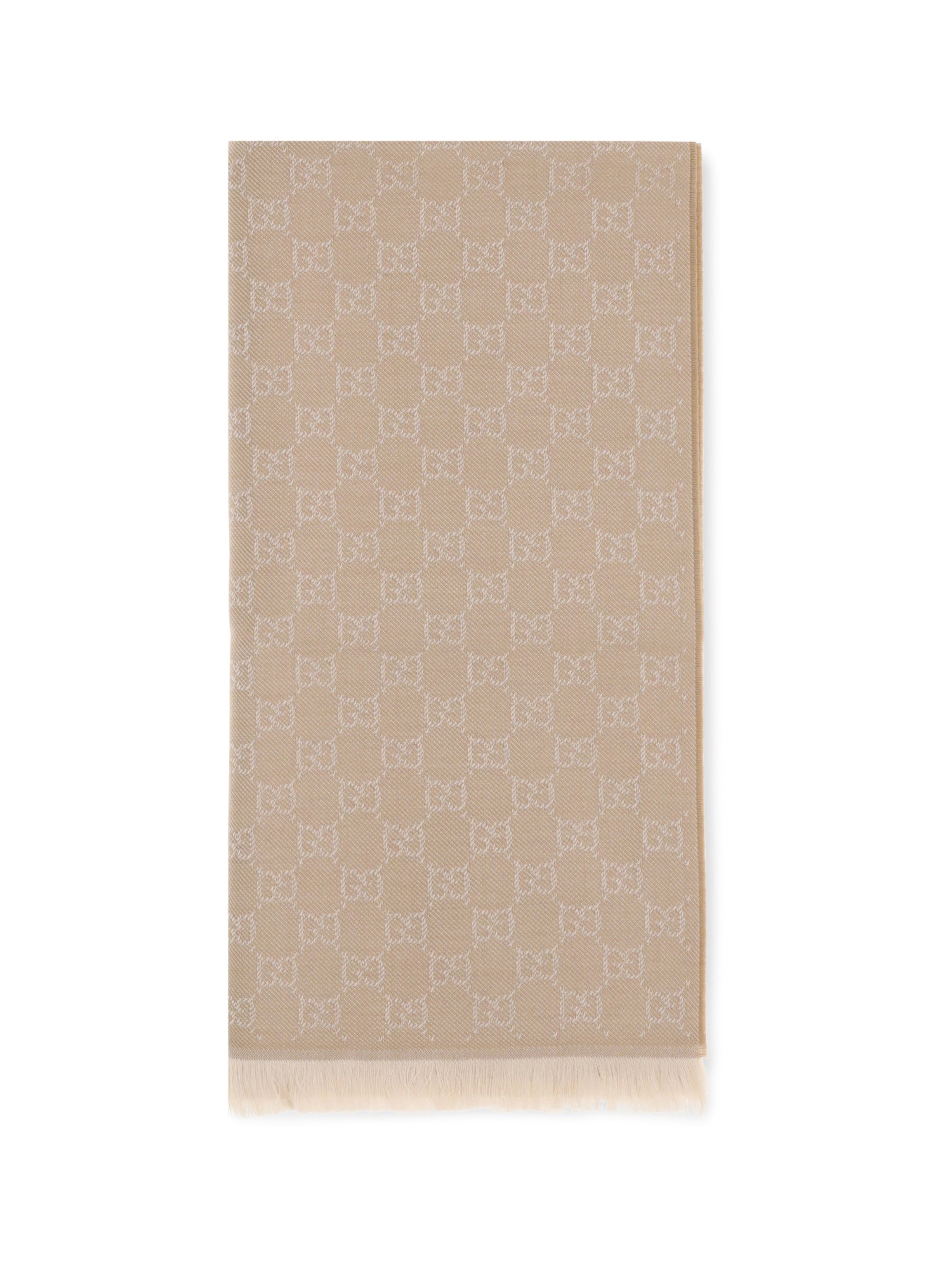 GUCCI OS gg supreme embroidered wool scarf 