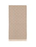 GUCCI OS gg supreme embroidered wool scarf 