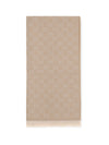 gg supreme embroidered wool scarf