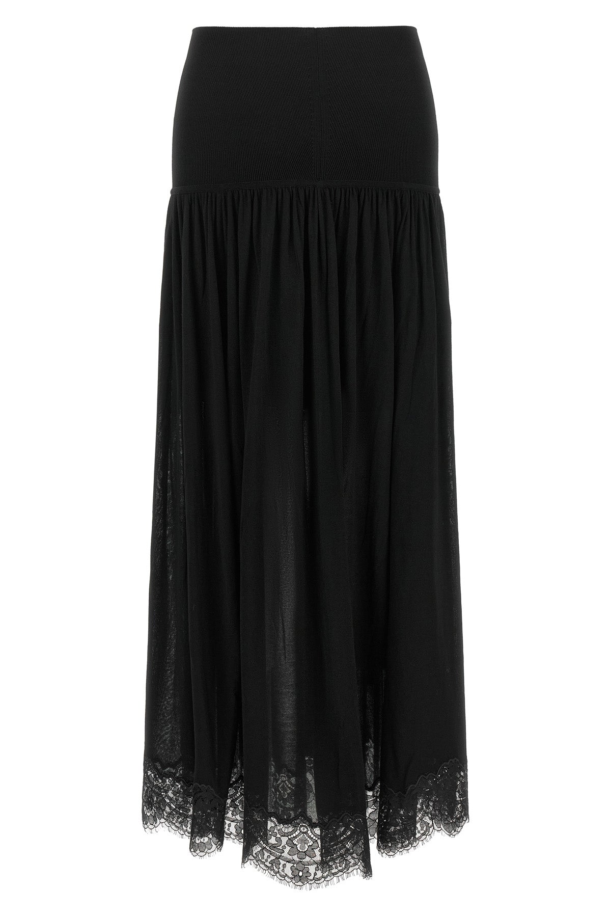 the zimmermann valiant long skirt defines a fluid silhouette through a play of