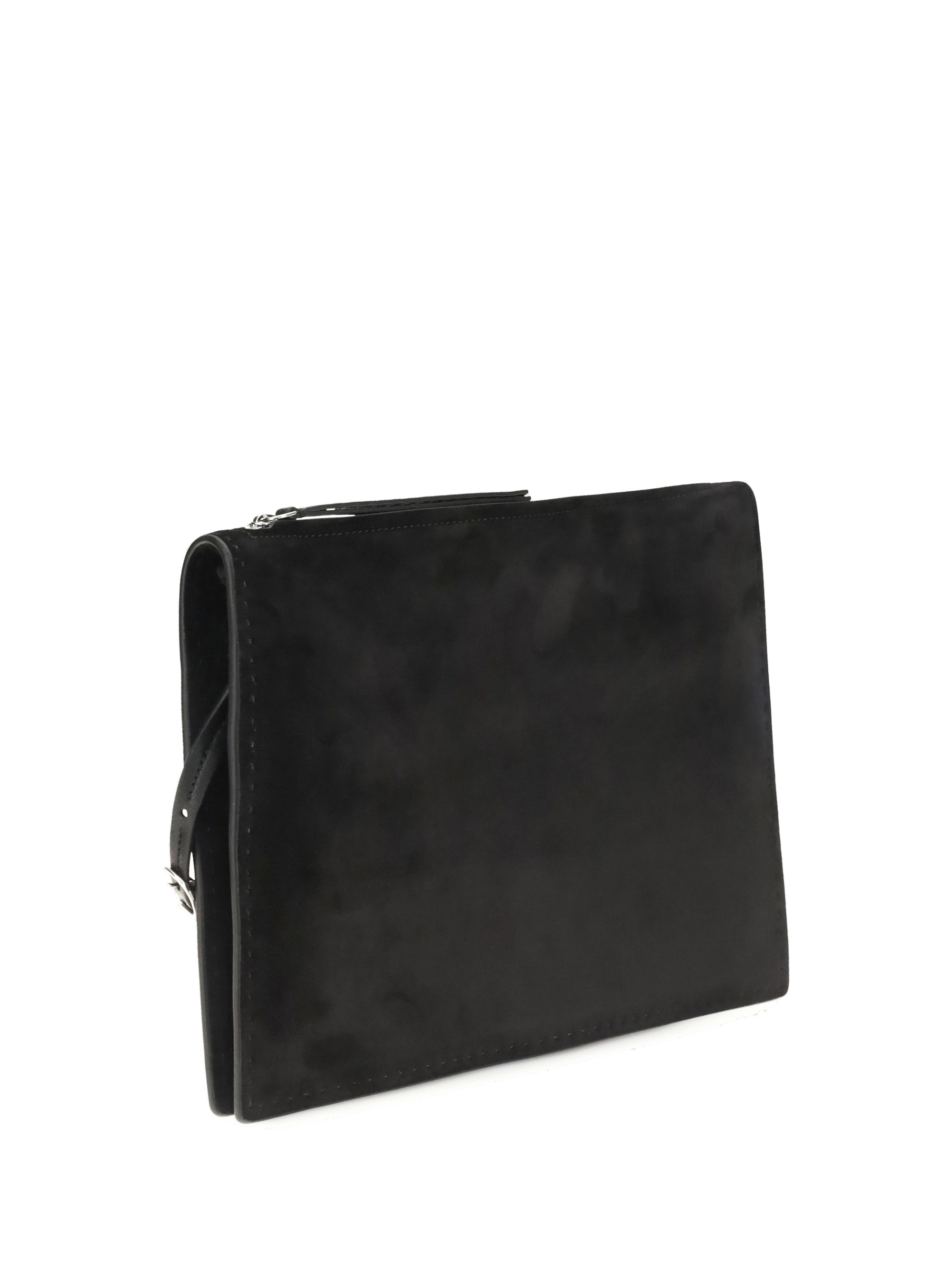 glove suede clutch