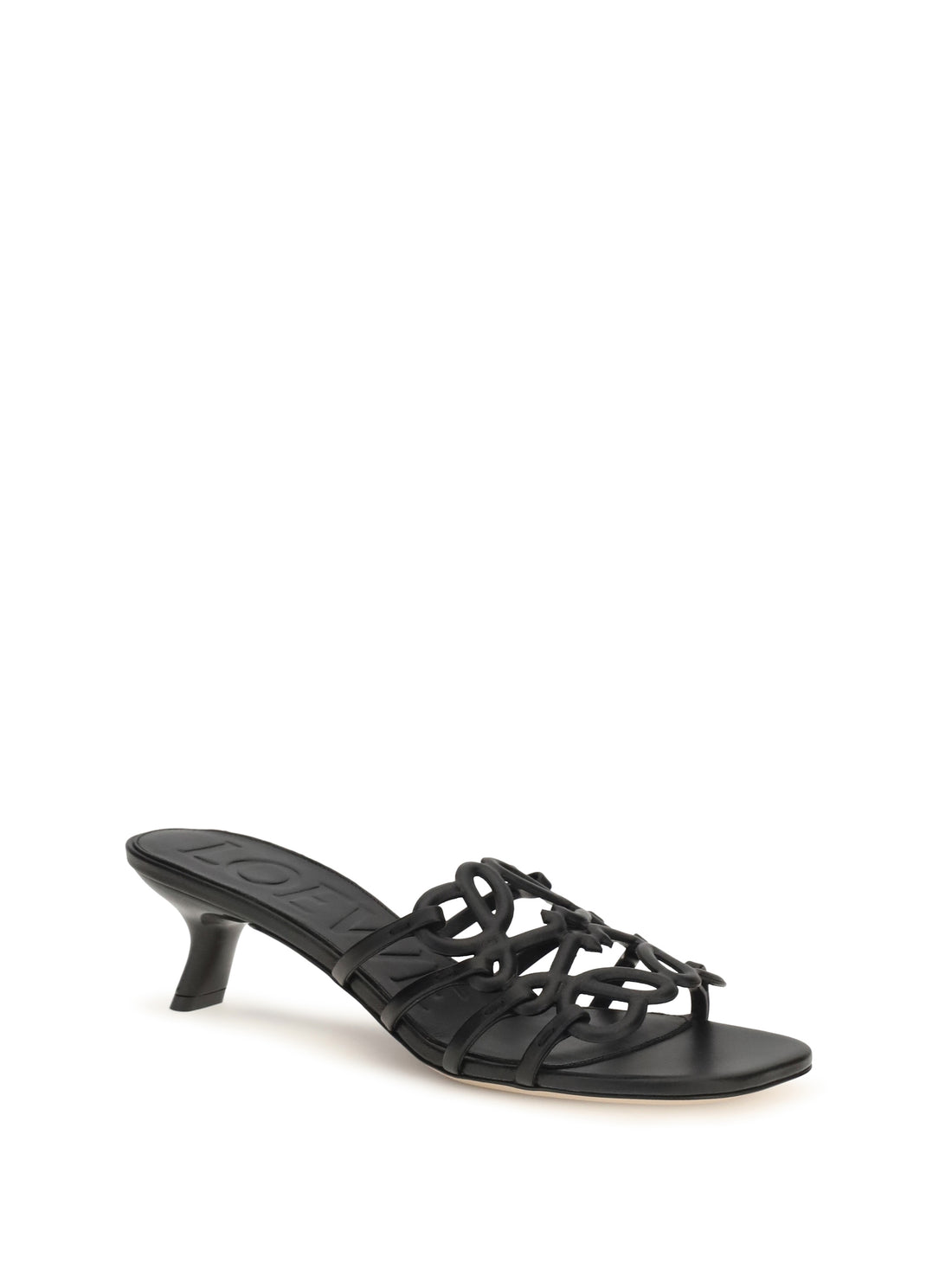 LOEWE 35 anagram petal leather slide sandals