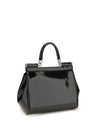 small sicily glossy calfskin handbag