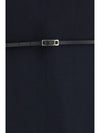 v-neck belted dress