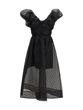 GANNI 36 long organza dress