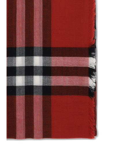 BURBERRY OS wool check wide scarf