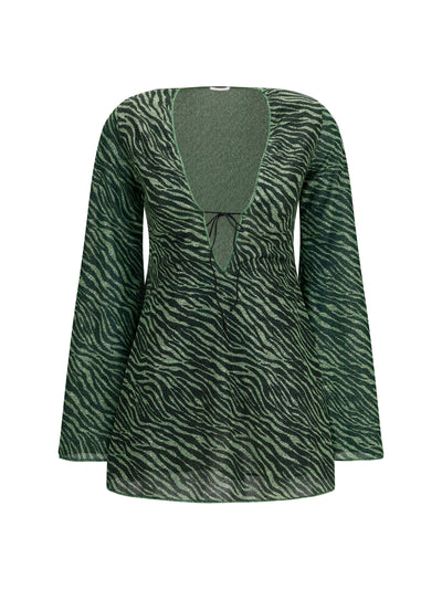 lumière animalier mini dress
