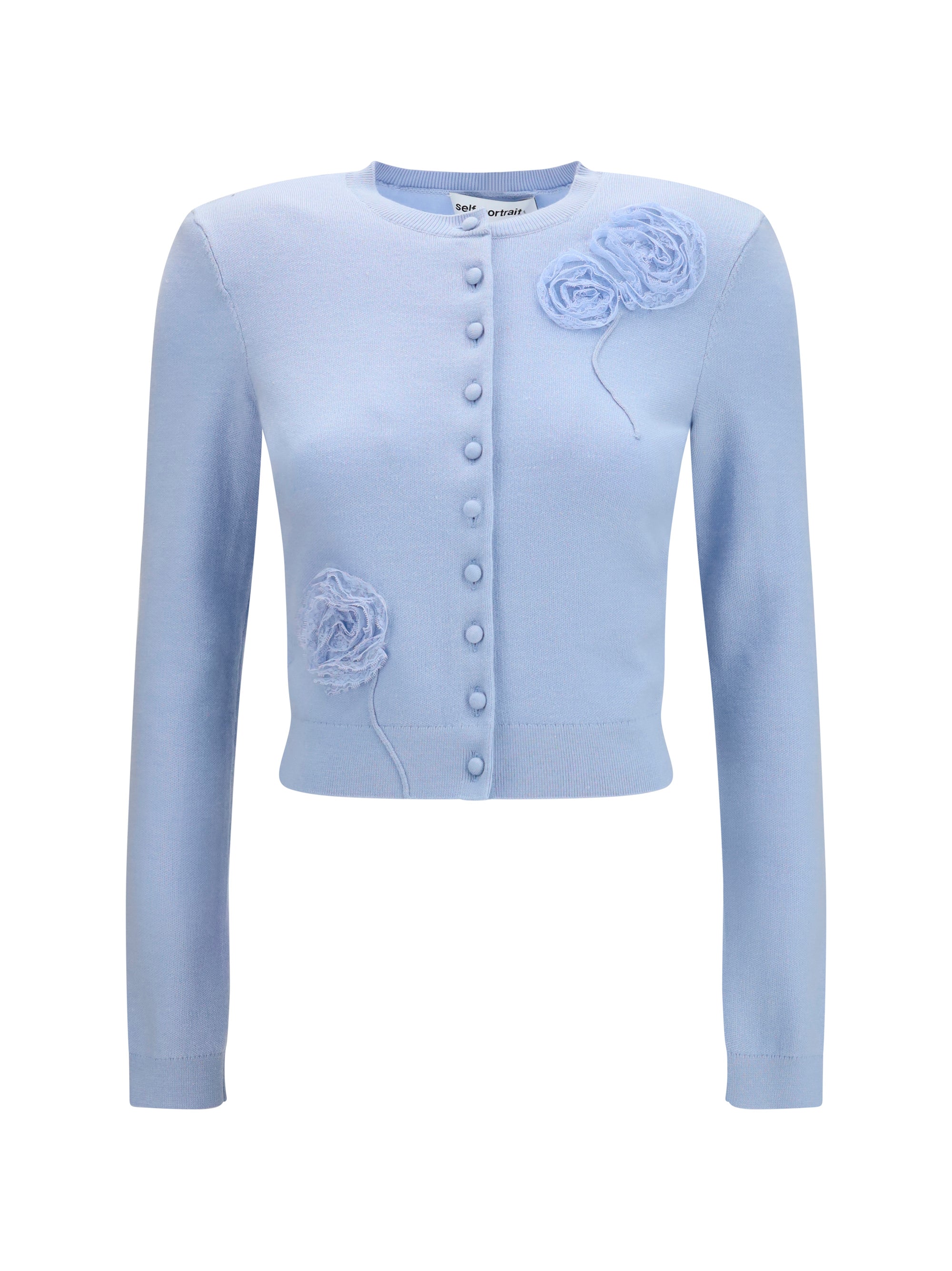 flower knit cardigan