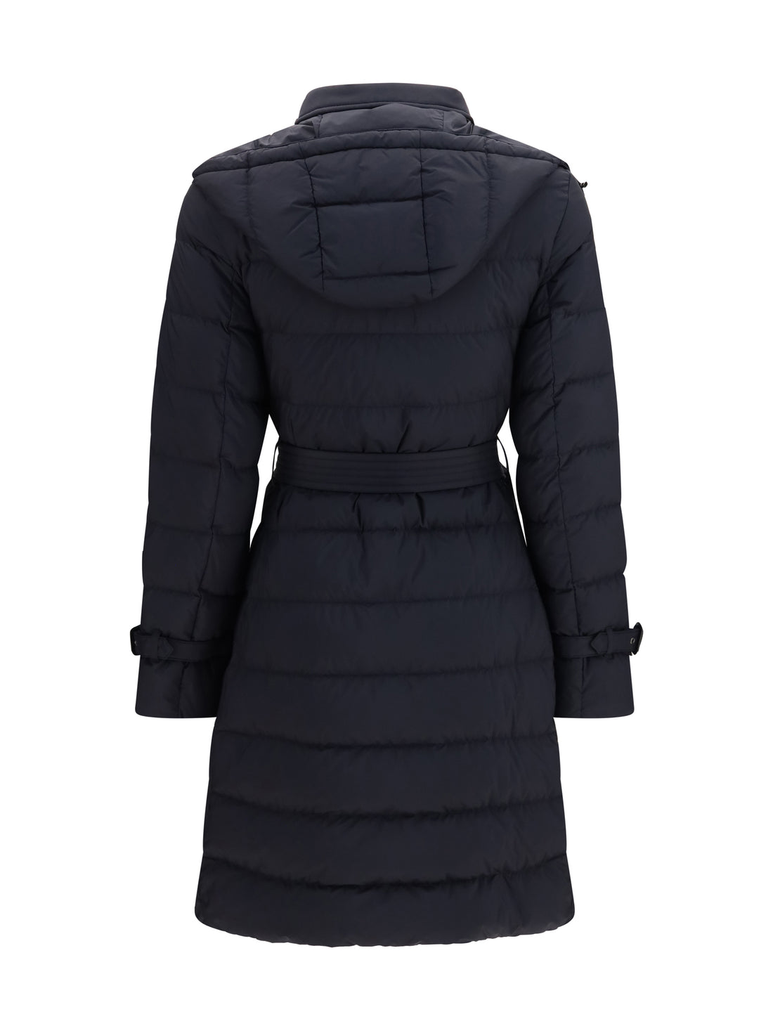 BURBERRY L audley mid length nylon down jacket