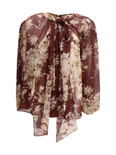 DOLCE & GABBANA 40 silk chiffon floral shirt