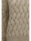 dazzling zigzag cables mohair and wool sweater