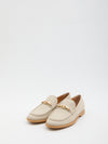 hammered leather loafers