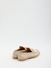 hammered leather loafers
