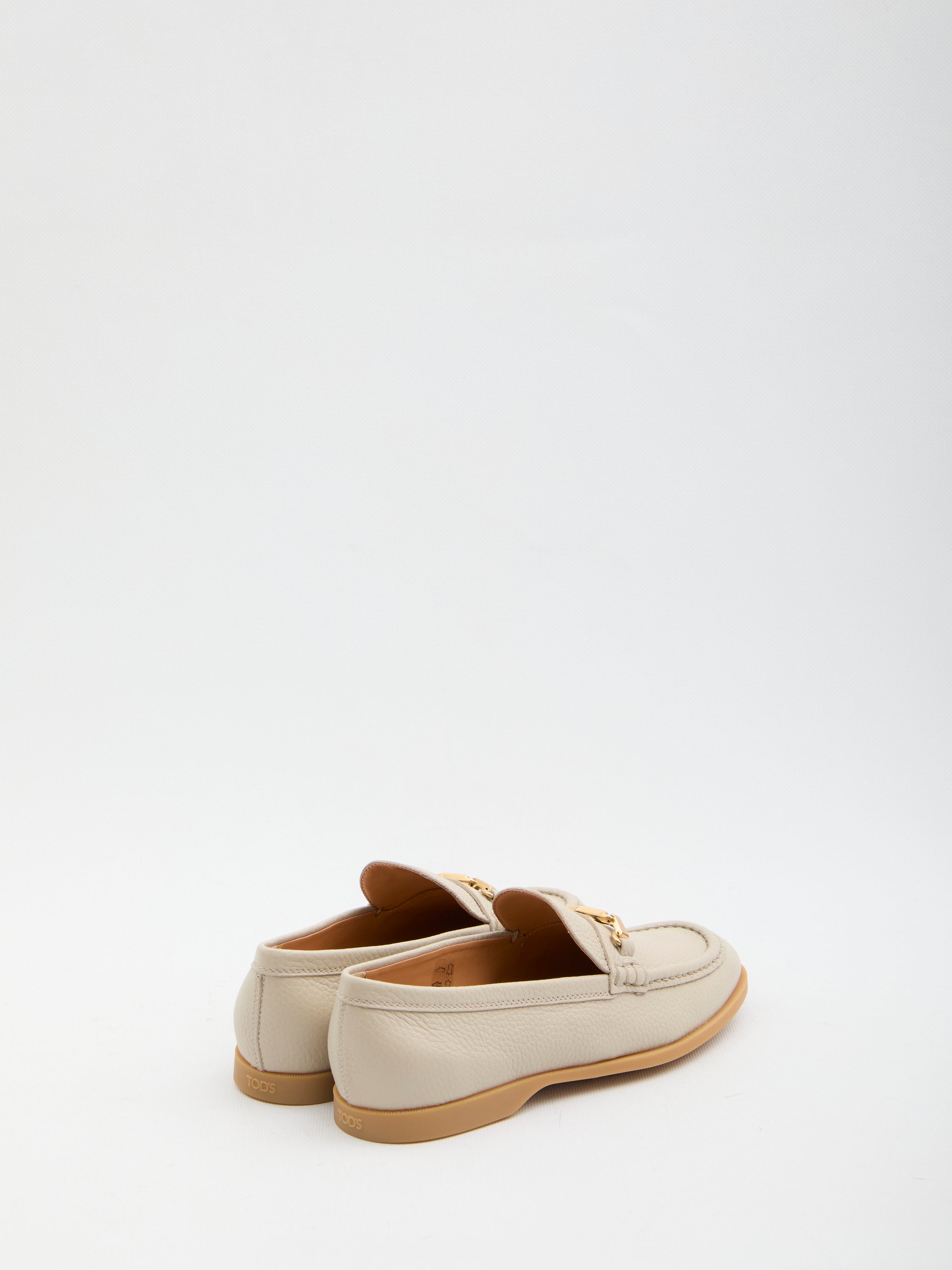 hammered leather loafers