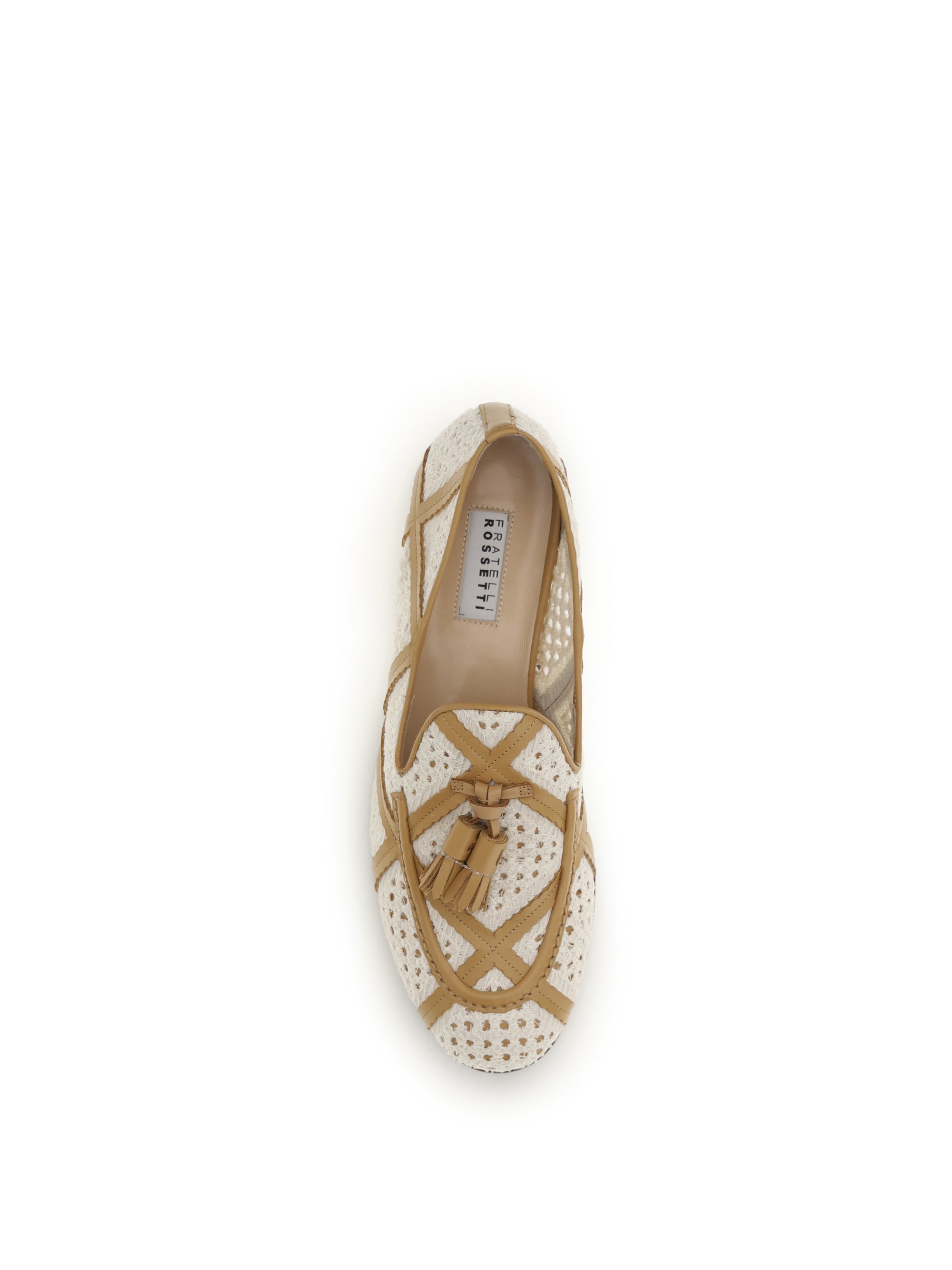 brera fabric and leather loafers