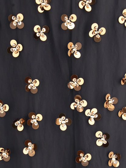 FORTE_FORTE 0 “petites étoiles” embroidered tulle skirt 