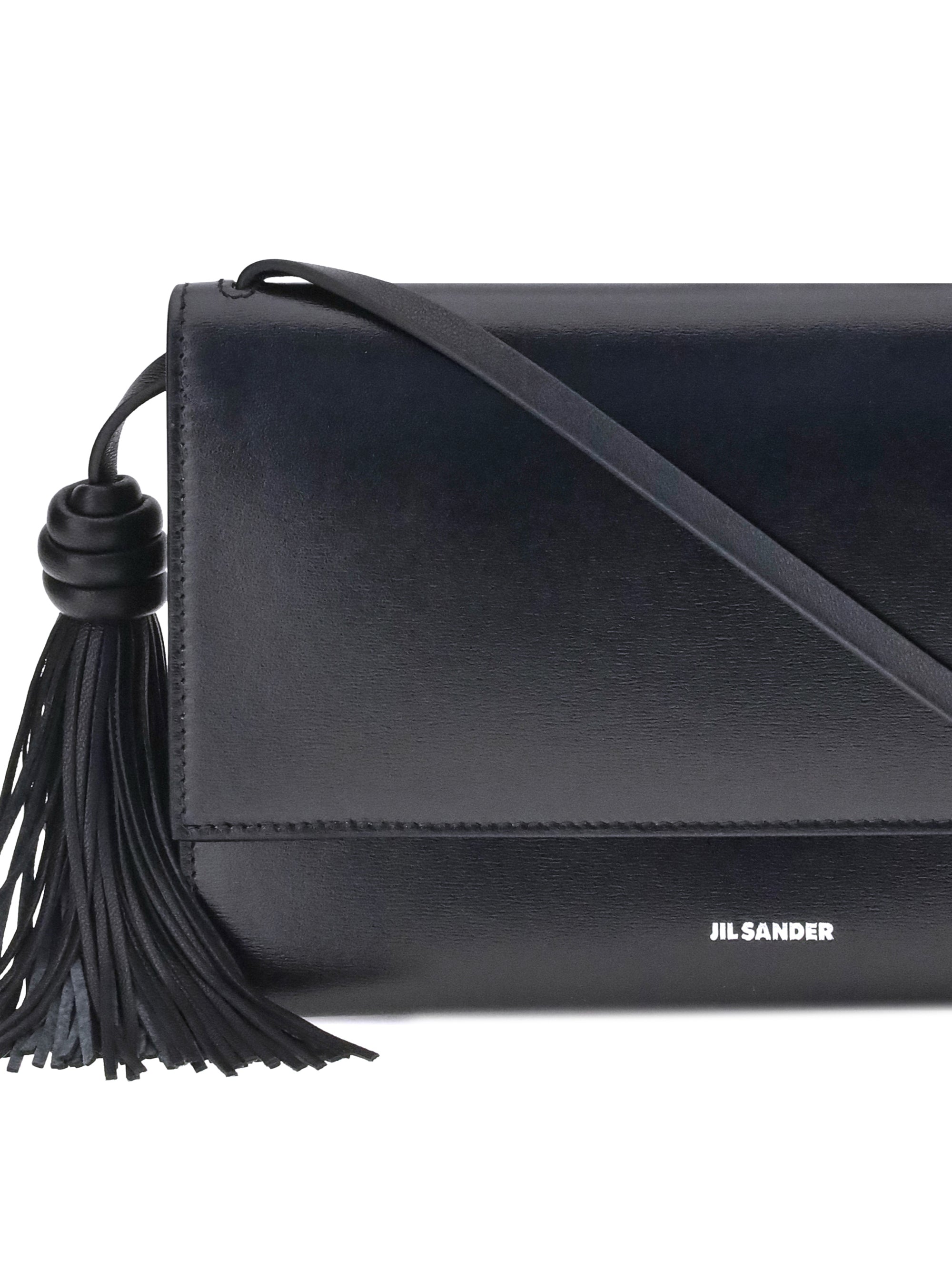 JIL SANDER OS tassel shoulder bag