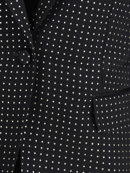 TOM FORD 42 single breasted jacket with polka dots